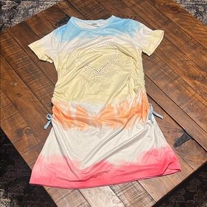 SHEIN Kids Casual Dress - Blue, Yellow, Orange, Pink